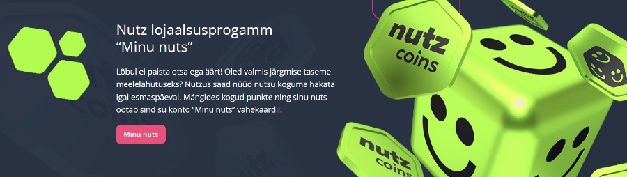 Nutz kasiino ülevaade lojaalsusprogramm