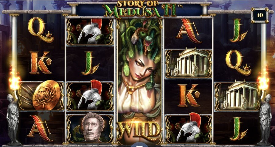 Story of Medusa II slot on mütoloogiliselt salapärane ja kuldselt ahvatlev.
